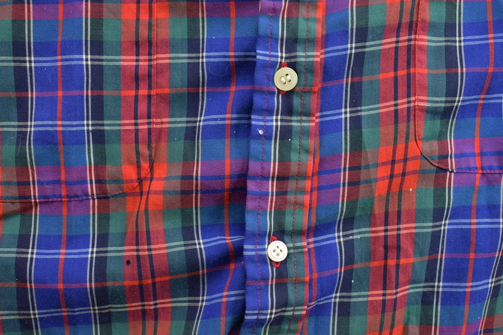 Vintage 1990s Steeplechase Plaid Button Up Shirt