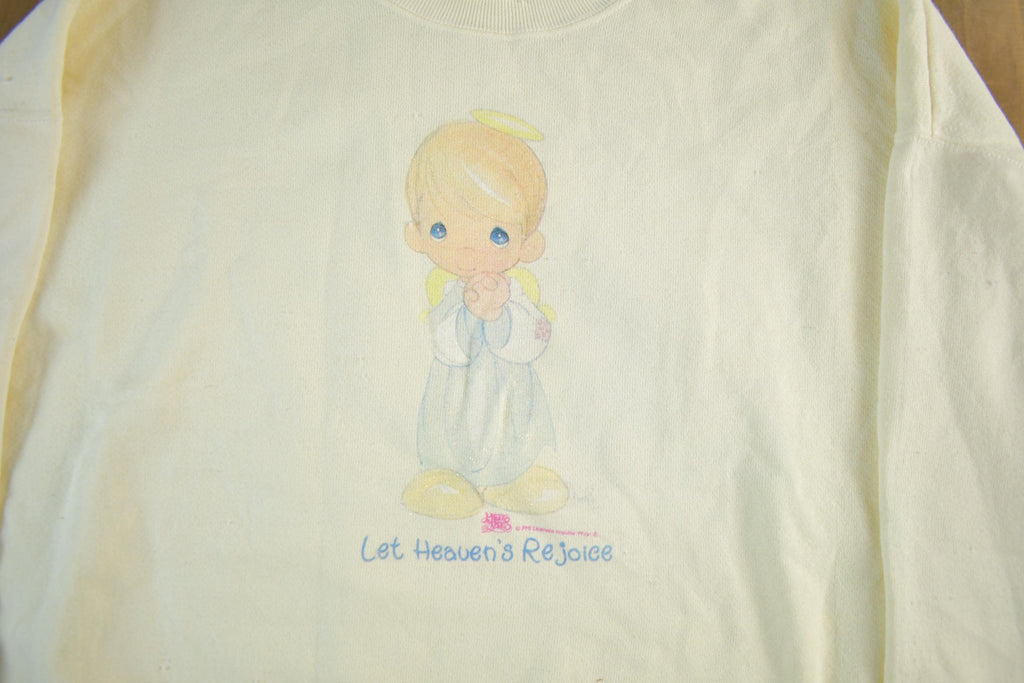 Vintage 1990s Angel Cute Crewneck Sweatshirt Adult XL
