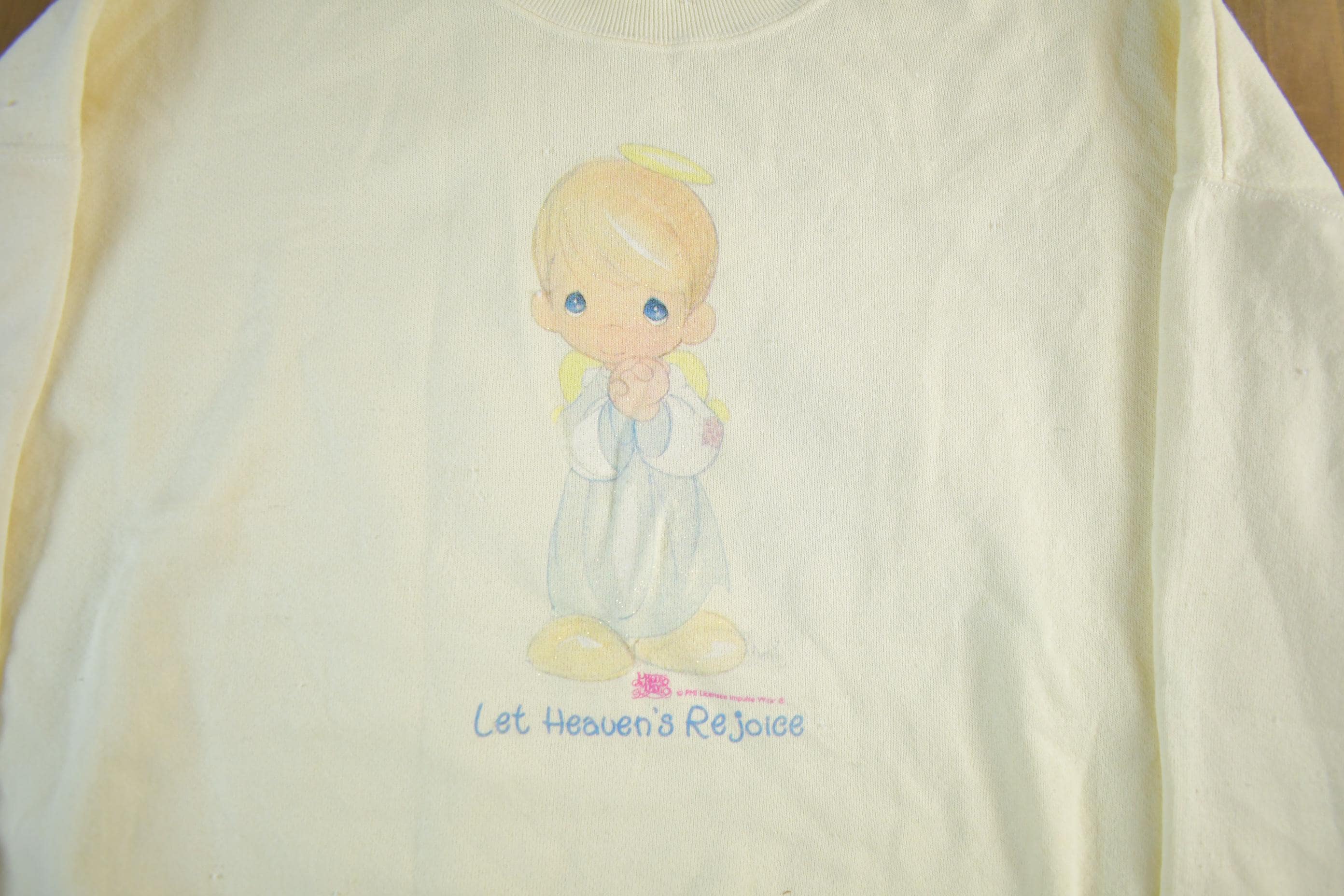 Vintage 1990s Angel Cute Crewneck Sweatshirt Adult XL