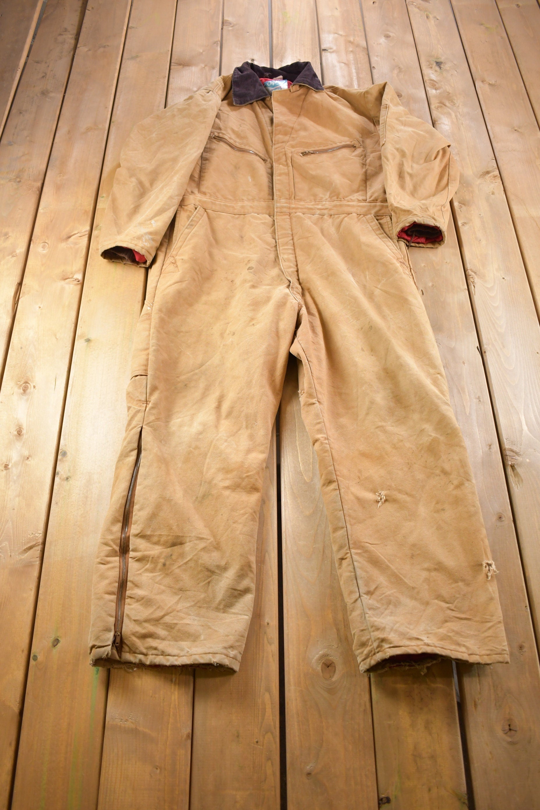 Vintage 1980s Big Smith Jumpsuit Size 46 Short