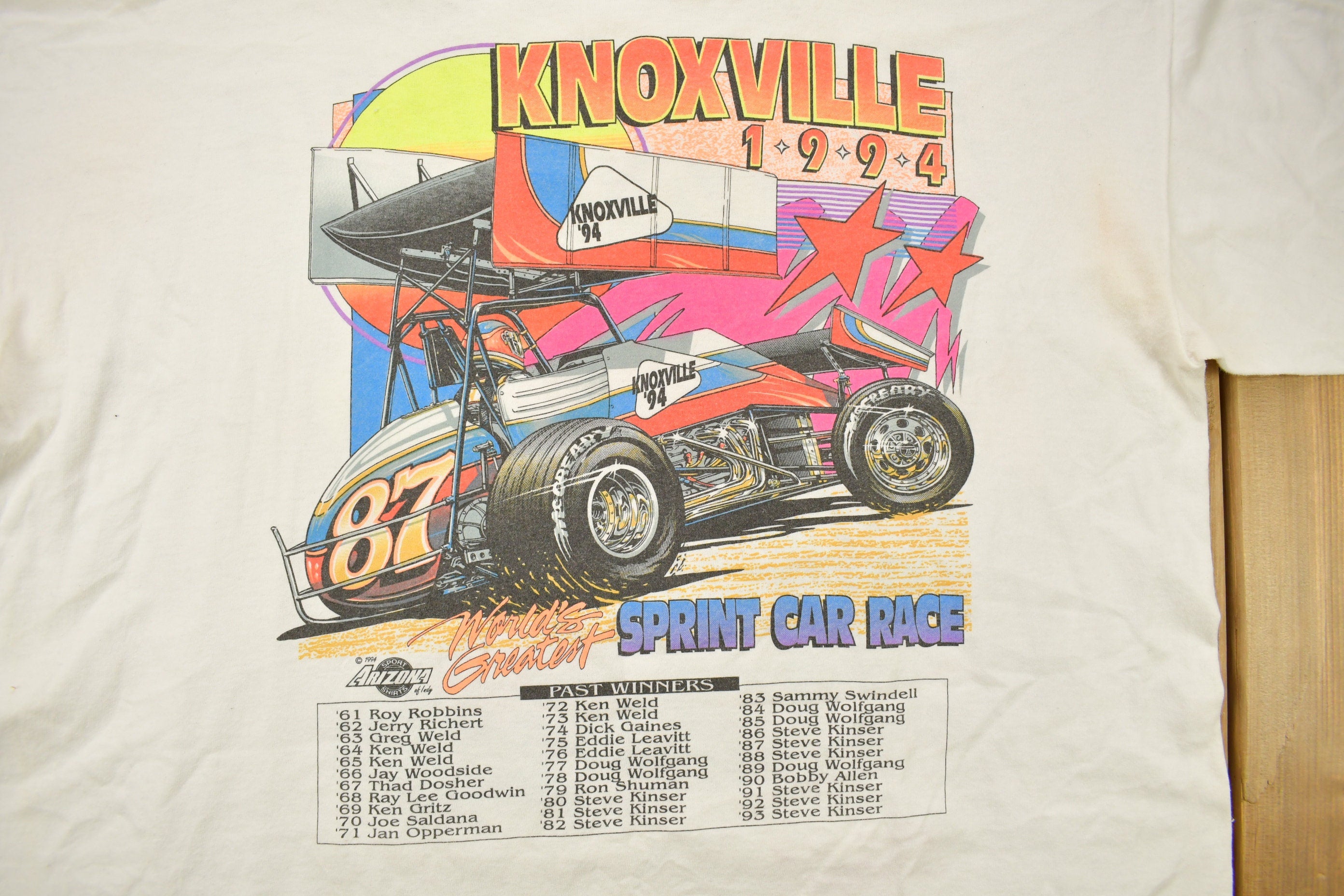 Vintage 1994 Knoxville Sprint Car Race T-Shirt