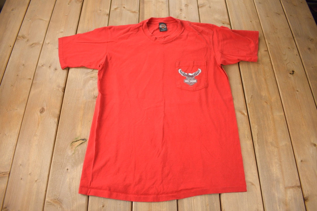 Vintage 1997 Metro Harley Davidson Cedar Rapids Iowa Single Stitch Graphic T-Shirt Made In USA