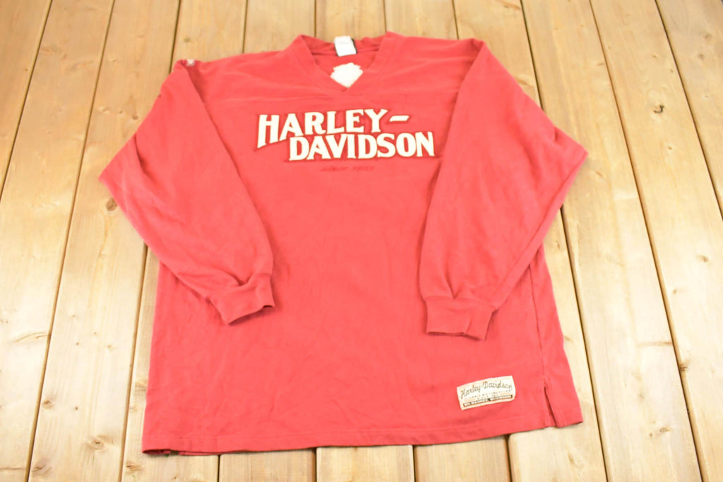 Vintage 1990s Harley Davidson Souvenir Motorcycle Crewneck Shirt Mens L  90s Crewneck  Travel Vacation Sweater  Vintage Sweatshirt