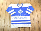 Vintage Late 80s Early 90s Starter Toronto Maple Leafs NHL Hockey Embroidered Crewneck Sweatshirt