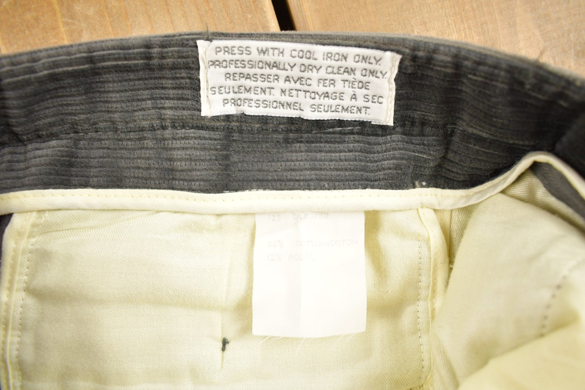 Vintage 1970s Keithsport By Keithmoor Grey Corduroy Pleated Trousers Size 38 x 31  Pants  Vintage Cords  Corduroy Pants  Casual