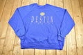 Vintage 1980s Destin Florida Raglan Cut Crewneck Sweatshirt