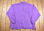 Vintage 1990s Eddie Bauer Quarter Zip Sweatshirt