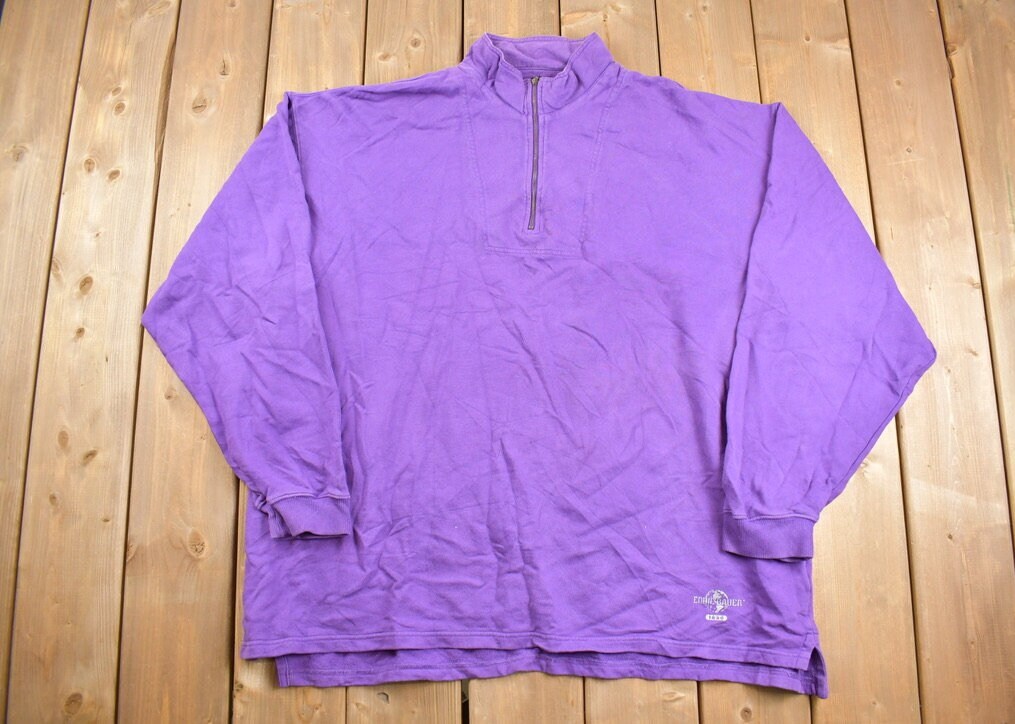 Vintage 1990s Eddie Bauer Quarter Zip Sweatshirt