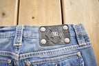 Vintage Y2K Miss Me Bedazzled Wide Leg Low Rise Jeans Size 26x33