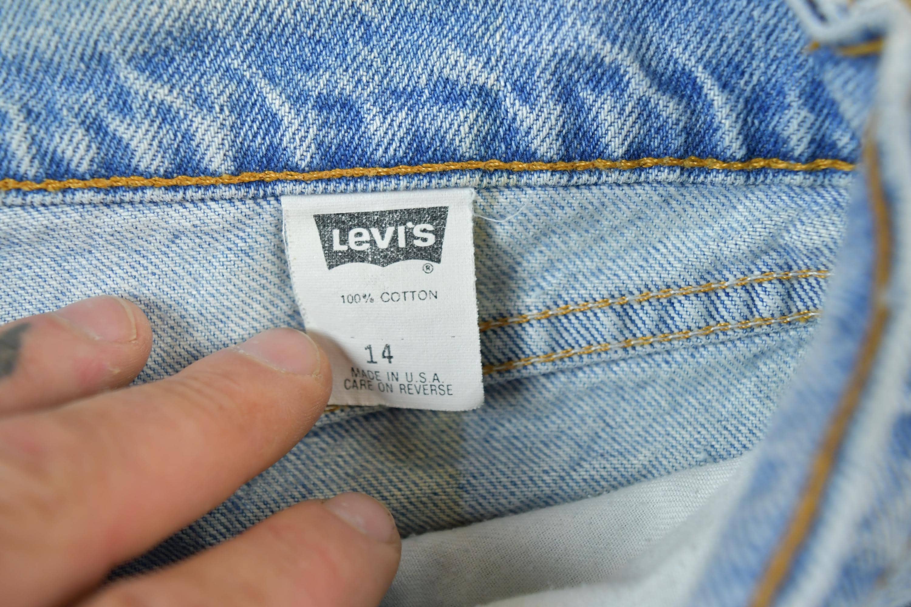 Vintage 1960s Levi Strauss Red Tab Denim Jeans Size Made In USA