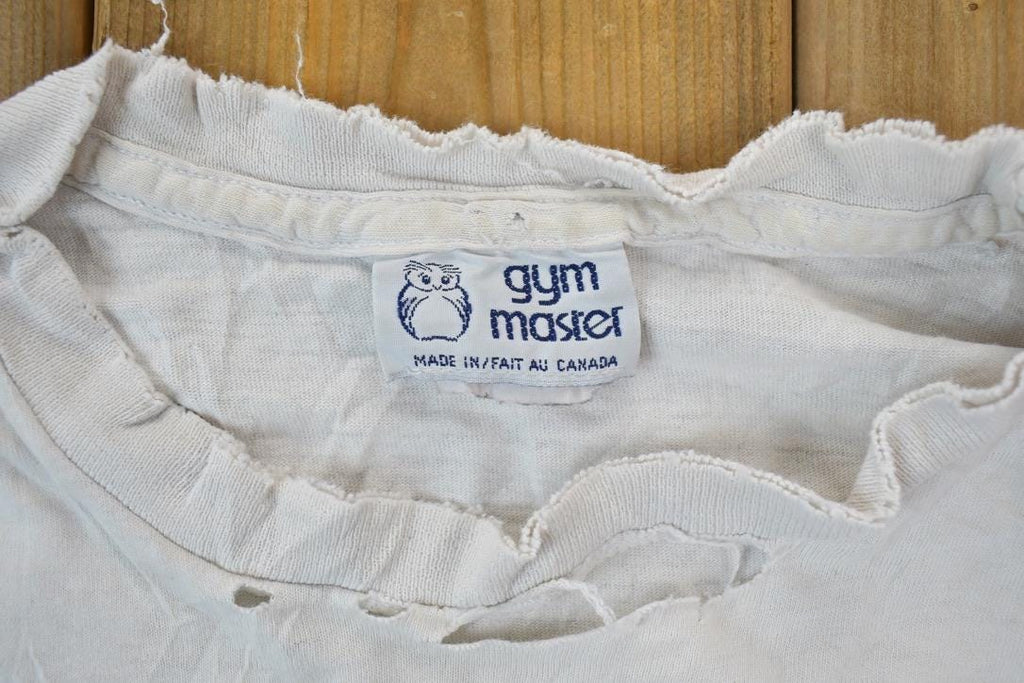 Vintage 1990s Oxfam Canada Gym Master Graphic T-Shirt / Vintage T Shirt / Streetwear / Graphic Tee / Single Stitch / Made In USA