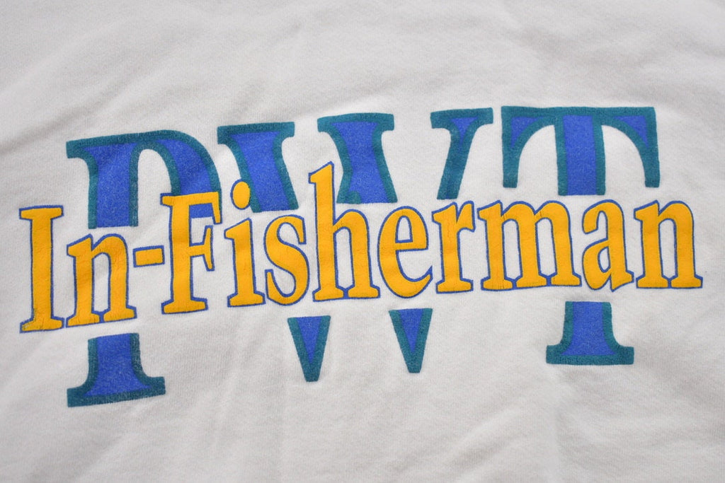 Vintage 1990's PWT In Fisherman Embroidered Crewneck