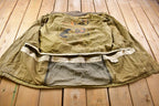 Vintage 1980s Northern United States Trails Button Up Cotton Overcoat