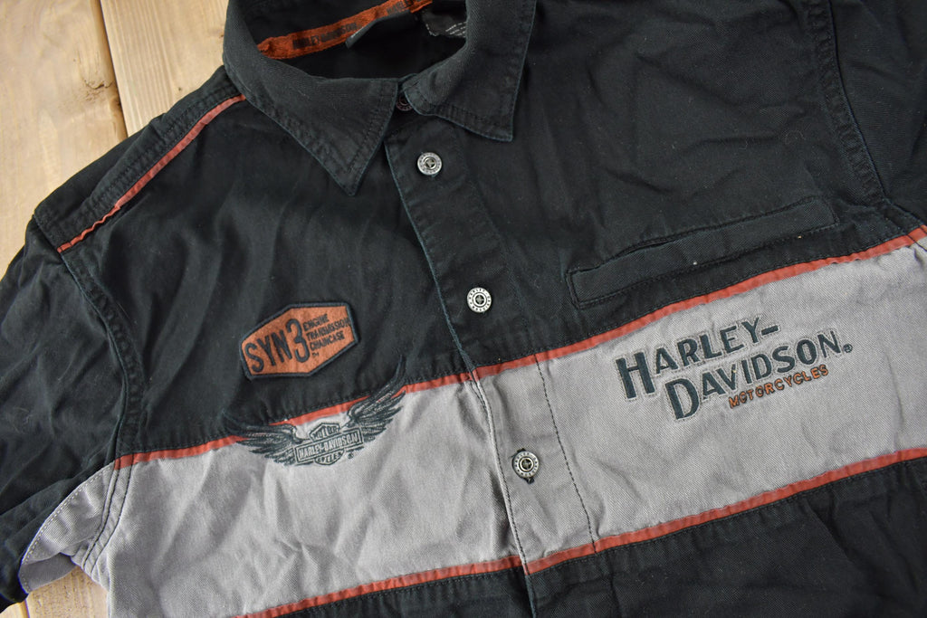 Vintage Y2K Harley Davidson Motorcycles Button Up Shirt