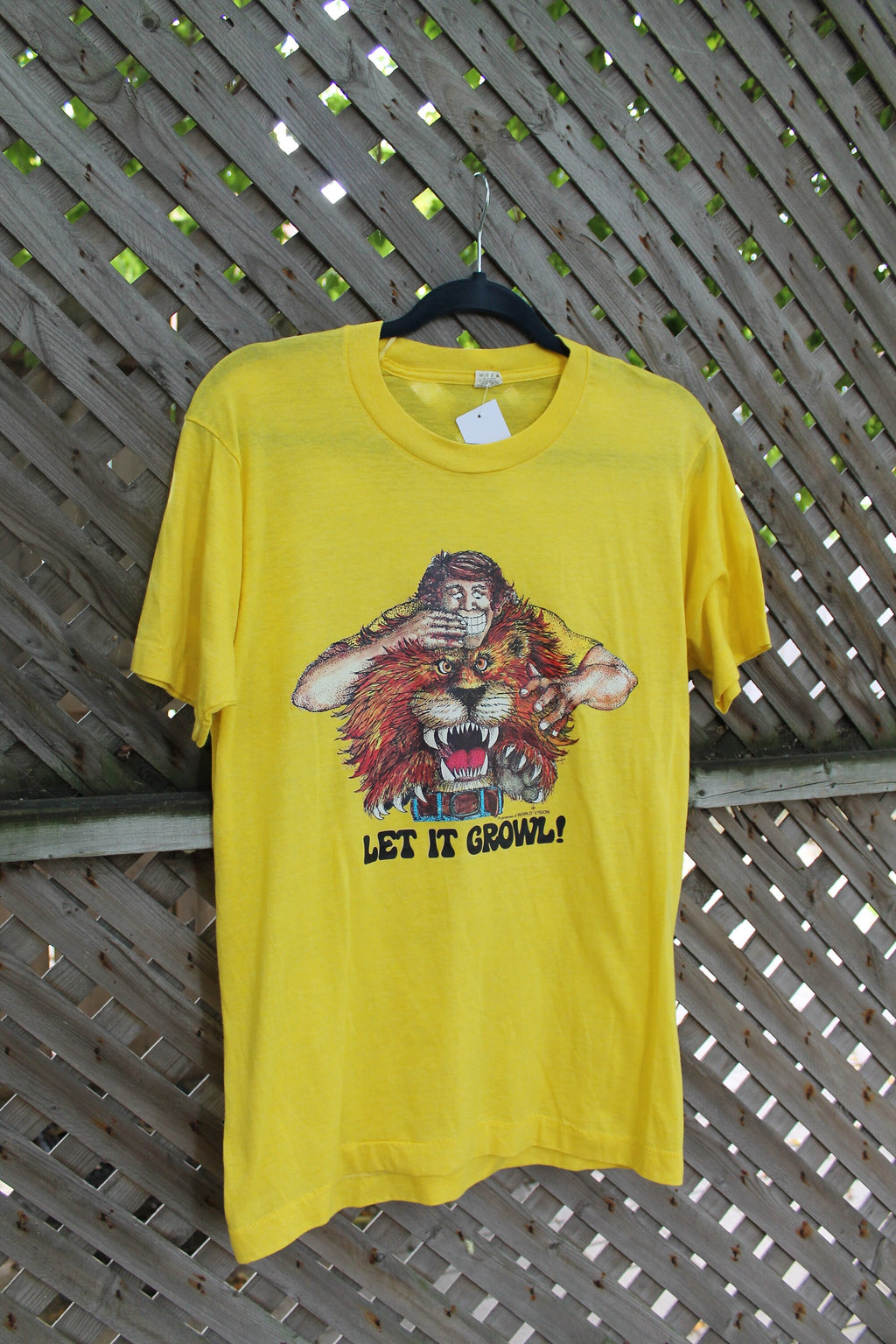 Vintage 1980s Let It Growl Novelty T Shirt