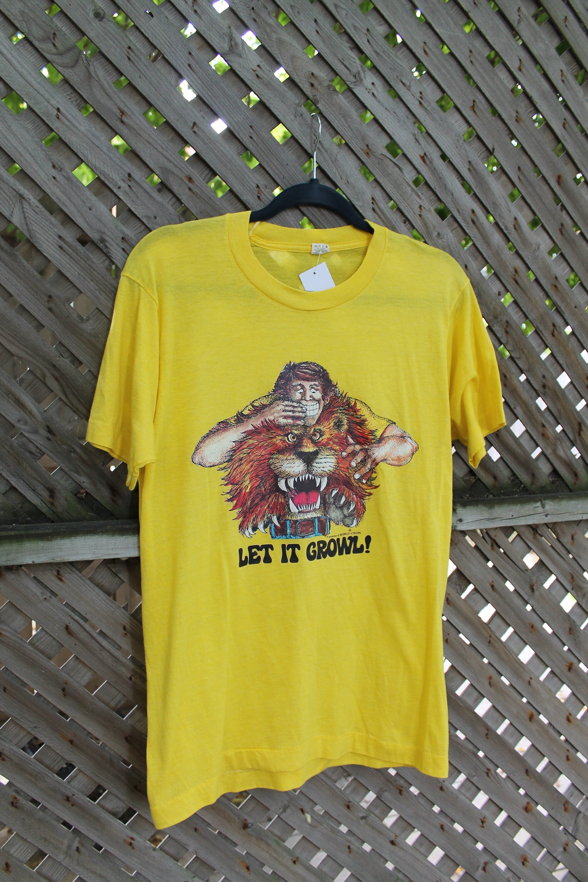 Vintage 1980s Let It Growl Novelty T Shirt