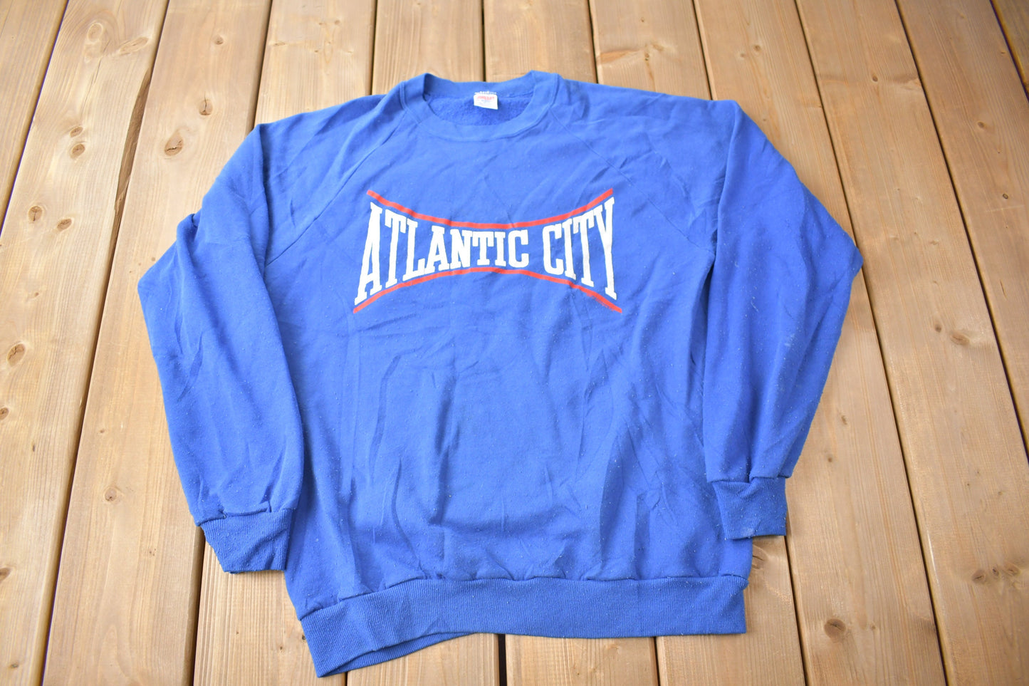 Vintage 1980s Atlantic City New Jersey Crewneck Sweatshirt / Made In USA / Streetwear