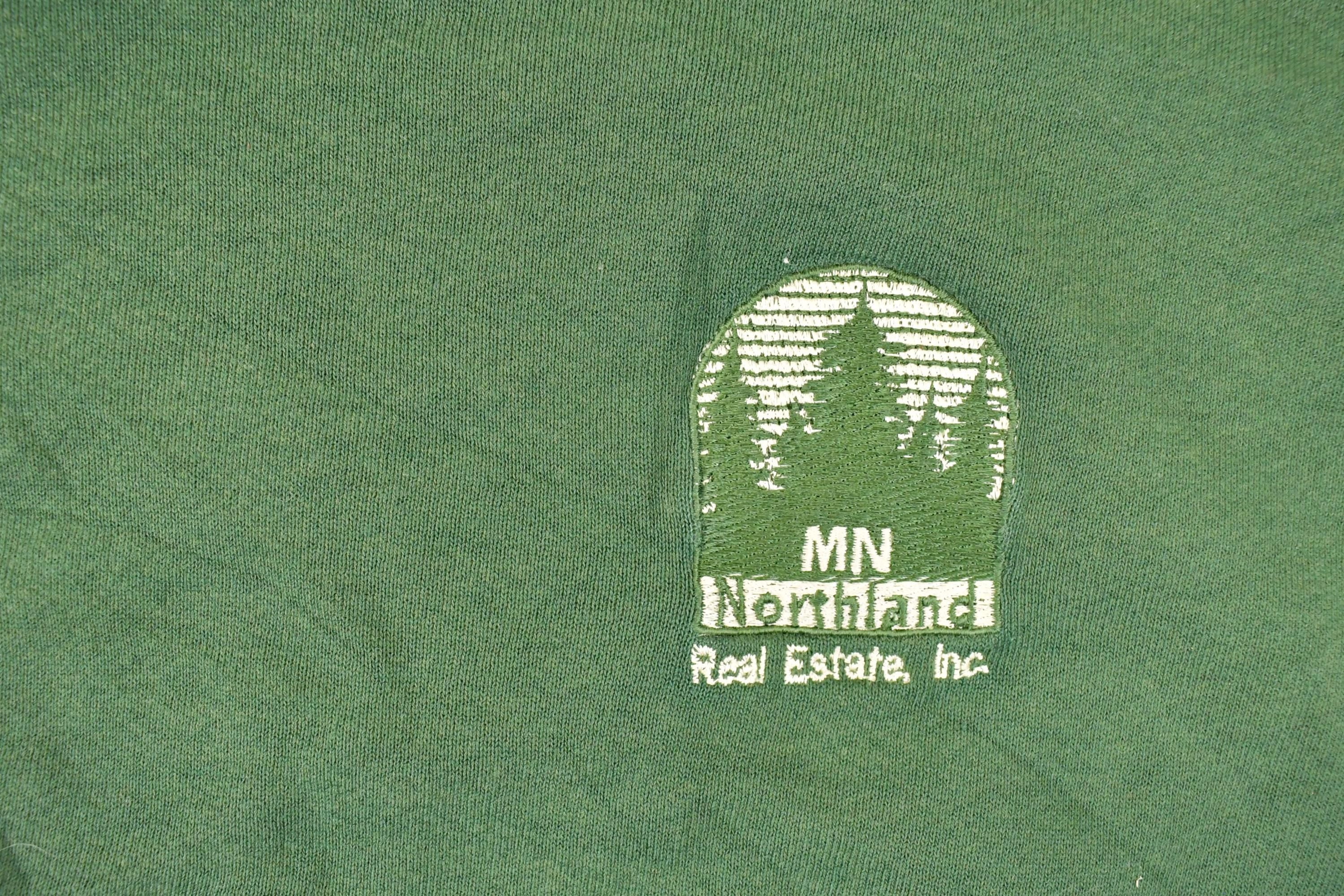 Vintage 1990s Northland Minnesota Embroidered Crewneck Sweatshirt Mens L