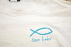 Vintage 1990s Fish Theme Single Stitch Religious T-Shirt