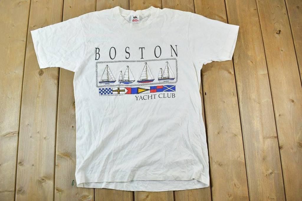 Vintage 1991 Boston Yacht Club Single Stitch T-Shirt