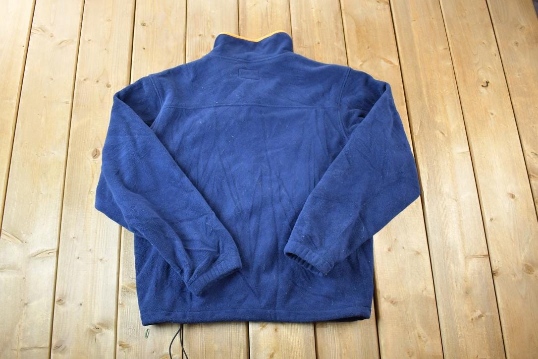 Vintage 1990s LL Bean Quarter Zip Fleece Outdoorsman Sweater