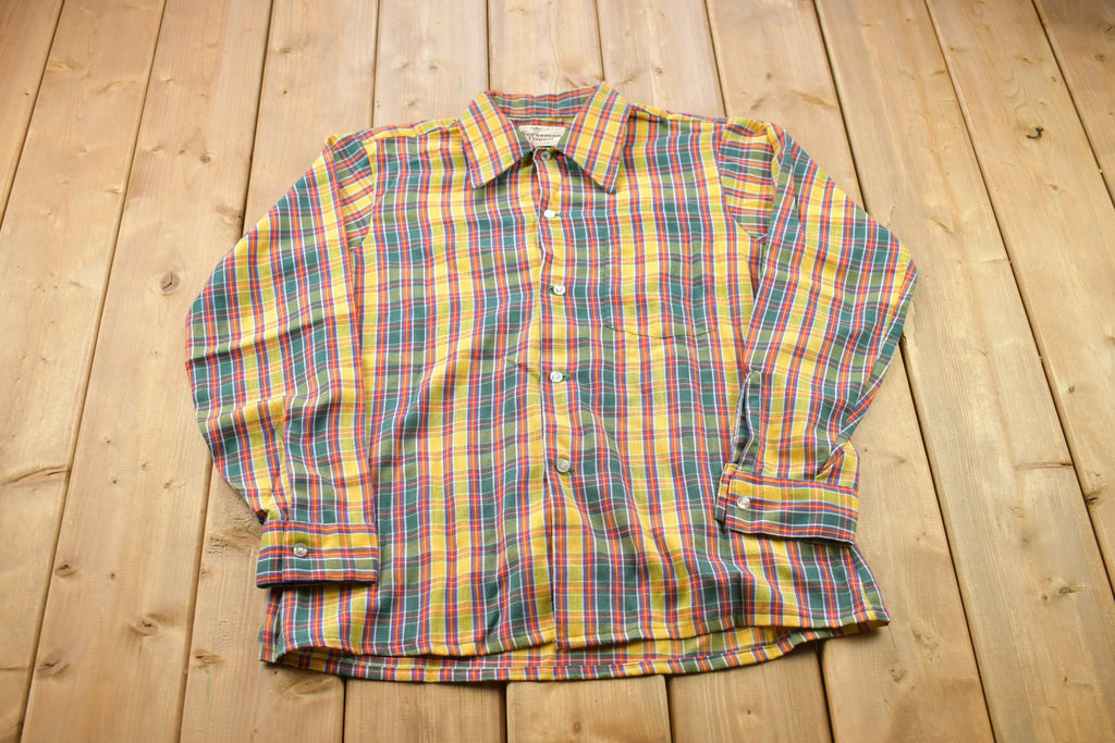 Vintage 1990s Norseman By Arrow Plaid Flannel Button Up Shirt