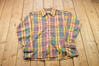 Vintage 1990s Norseman By Arrow Plaid Flannel Button Up Shirt