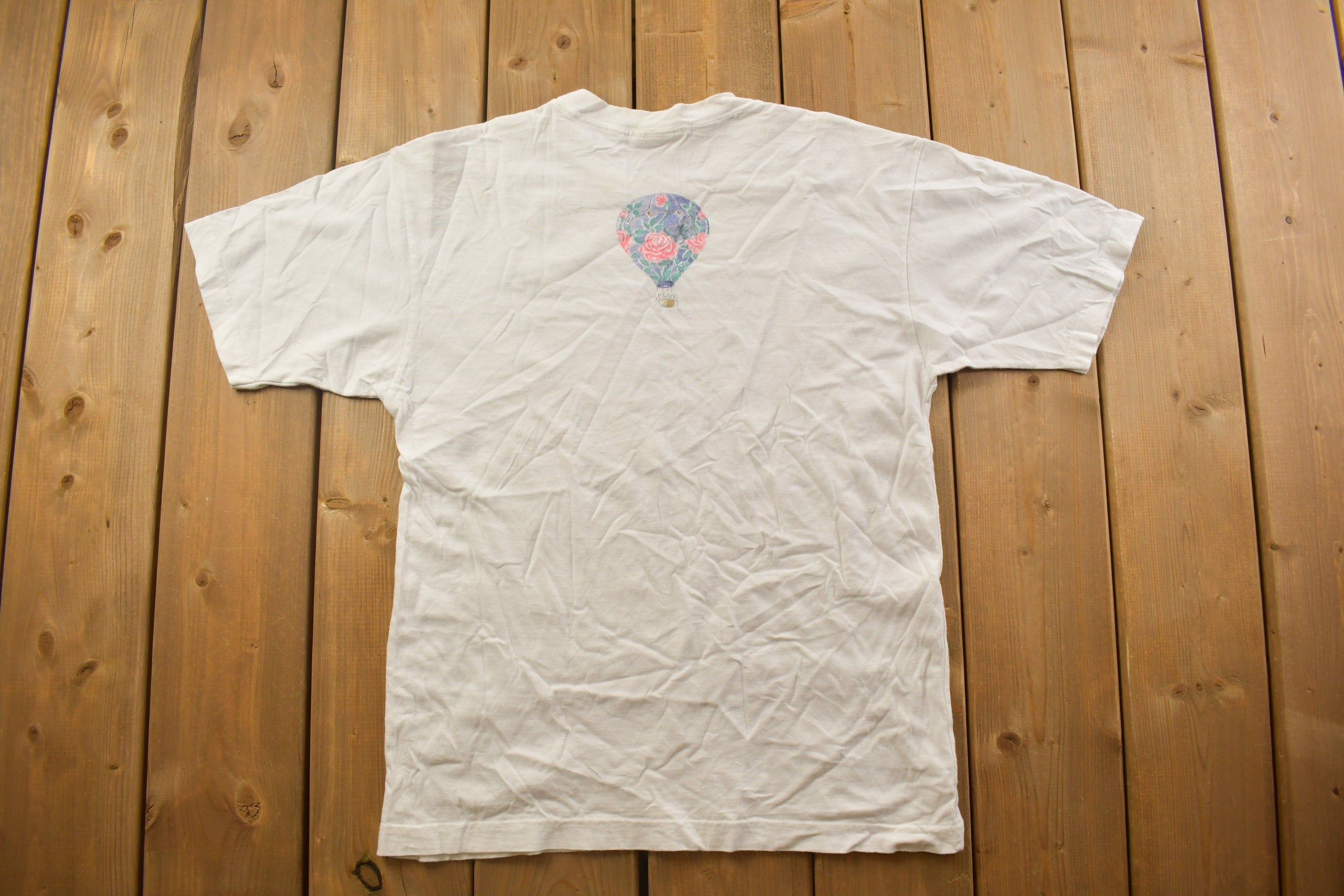 Vintage 1990s America Abstract Balloons Graphic T Shirt