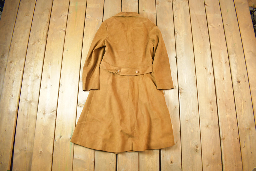 True Vintage 1960s Tilopel Women's Suede Trench Coat