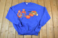 Vintage 1990s Cute Pumpkin Scarecrow Halloween Crewneck Sweater