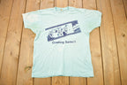 Vintage 1980s Honda Street Bike Crashing Sucks Graphic T Shirt