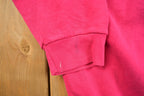Vintage 1980s Fruit Of The Loom Blank Pink Raglan Crewneck Sweatshirt