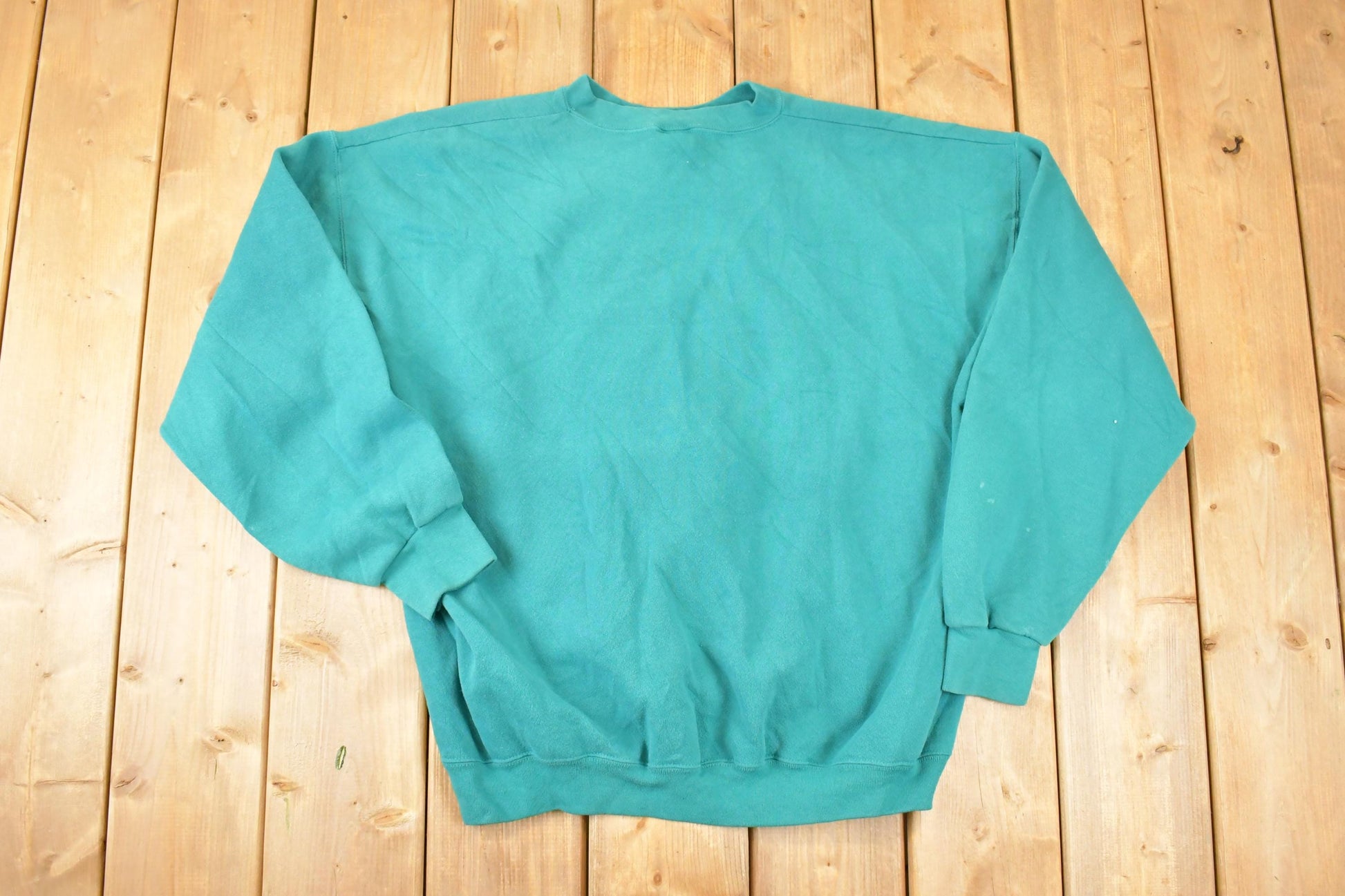 Vintage 1990s Discus Athletic Blank Crewneck Sweatshirt Men's XL / Made In USA / 90s Printing Crewneck / Streetwear Blanks