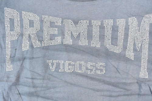 Women Vintage Vigoss Premium Y2K T-Shirt / Vigoss Grunge Skull Print / Contrast Stitch / Internet Famous Clothing / Over Dyed