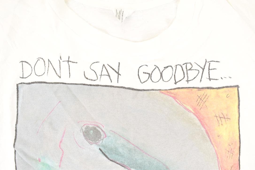 Vintage 1990s Don't Say Good Buy Dolphin Souvenir Travel T-Shirt Men's L