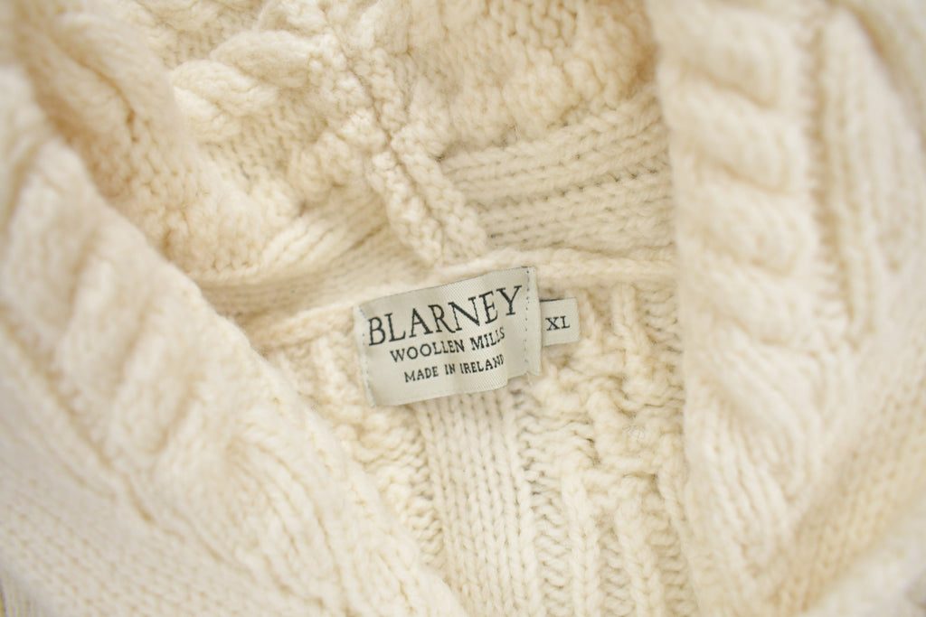 Vintage 1980s Blarney Woolen Mills Cable Knit Sweater