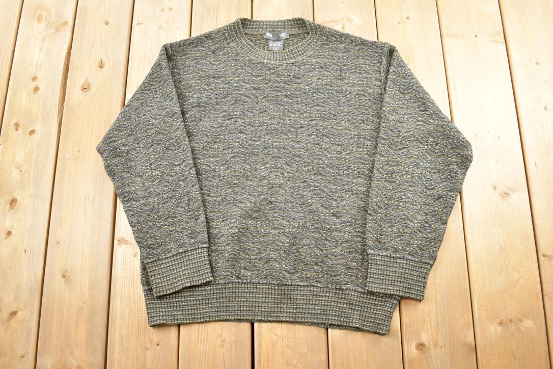 Vintage 1990s Mondo Di Marco Knit Crewneck Sweater