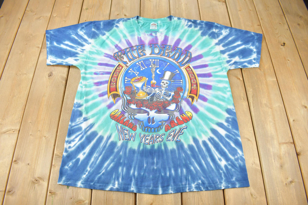 Vintage 2004 Grateful Dead New Years Eve Tie Dye Band T Shirt