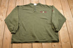 Vintage 1990s Johnny Xtreme Embroidered Henley Sweatshirt