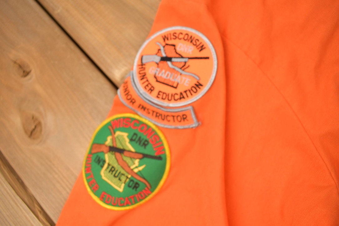 Vintage 1990s Waukesha Gun Club Patched Button Up Shirt