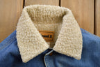 Vintage 1990s Brand X Sherpa Lined Denim Jacket