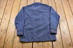 Vintage 1960s Floral Embroidered Denim Jean Jacket