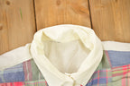 Vintage 1990s Blank Plaid Patch Button Up Shirt