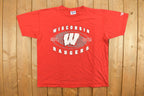 Vintage 1990s University Of Wisconsin Badgers Collegiate T-Shirt NCAA Tee