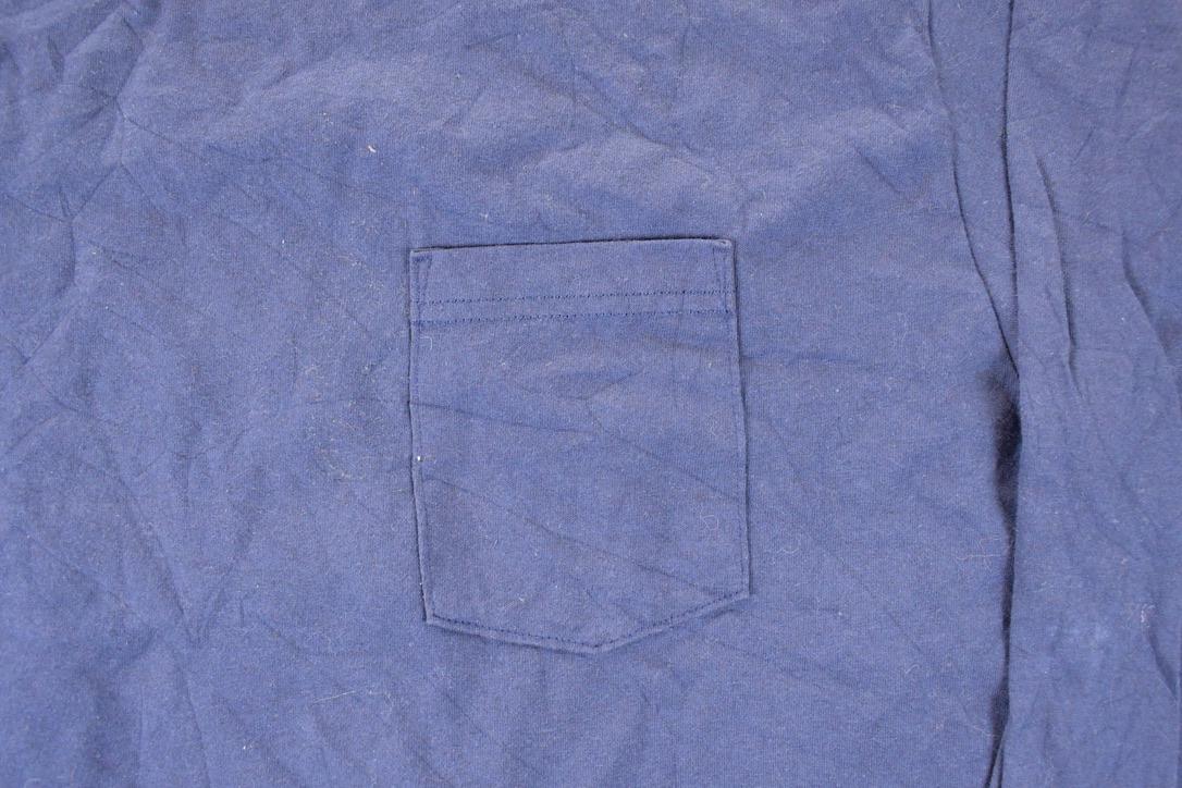 Vintage 1990s Windridge Blank Blue Crewneck Sweatshirt Men's L
