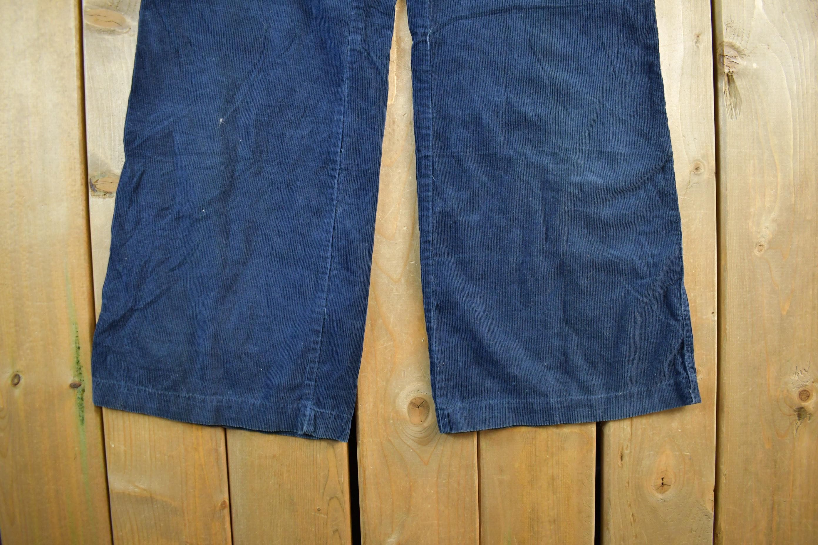 Vintage 1970s Jack Spratt Bell Bottom Corduroy Flare Pants Women's Size 34 x 31