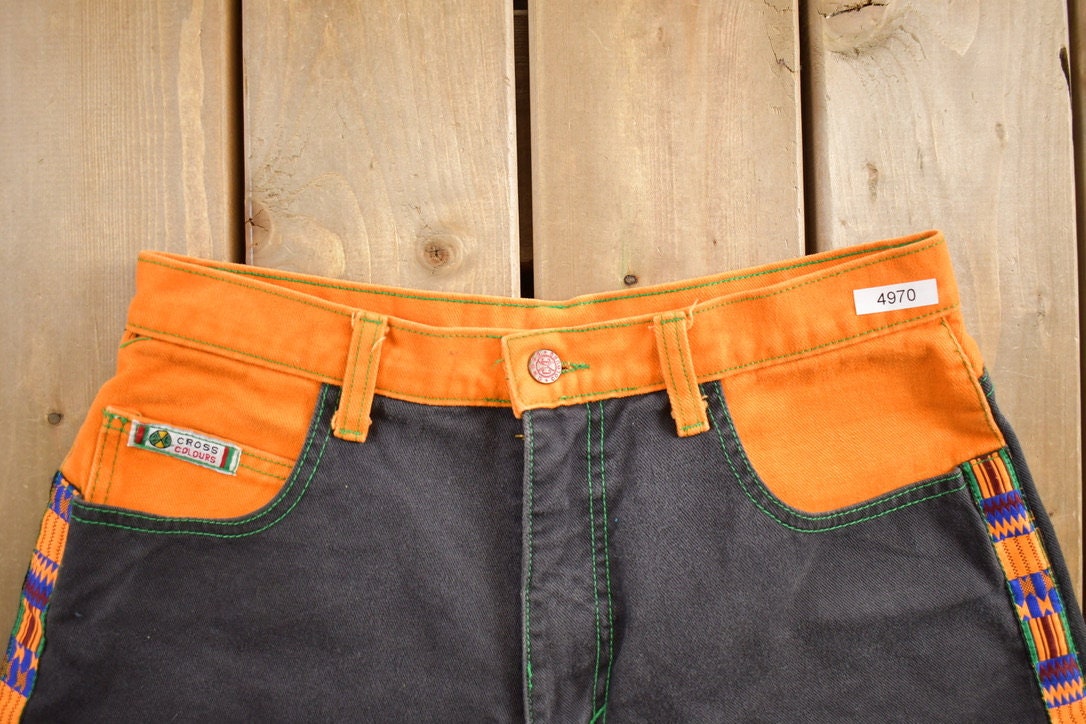 Vintage 1990s Cross Colors Jean Shorts Size 32x15