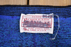 Vintage 1980s Pendleton 100% Pure Wool Plaid Knitted Cardigan /