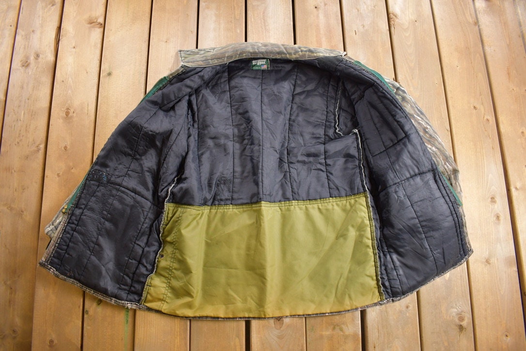 Vintage 1990s SaftBak Camo Hunting Jacket Real Tree Outdoorsman