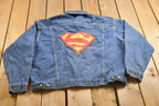 Vintage 1999 Superman Warner Bros Denim Jean Jacket Vintage Denim
